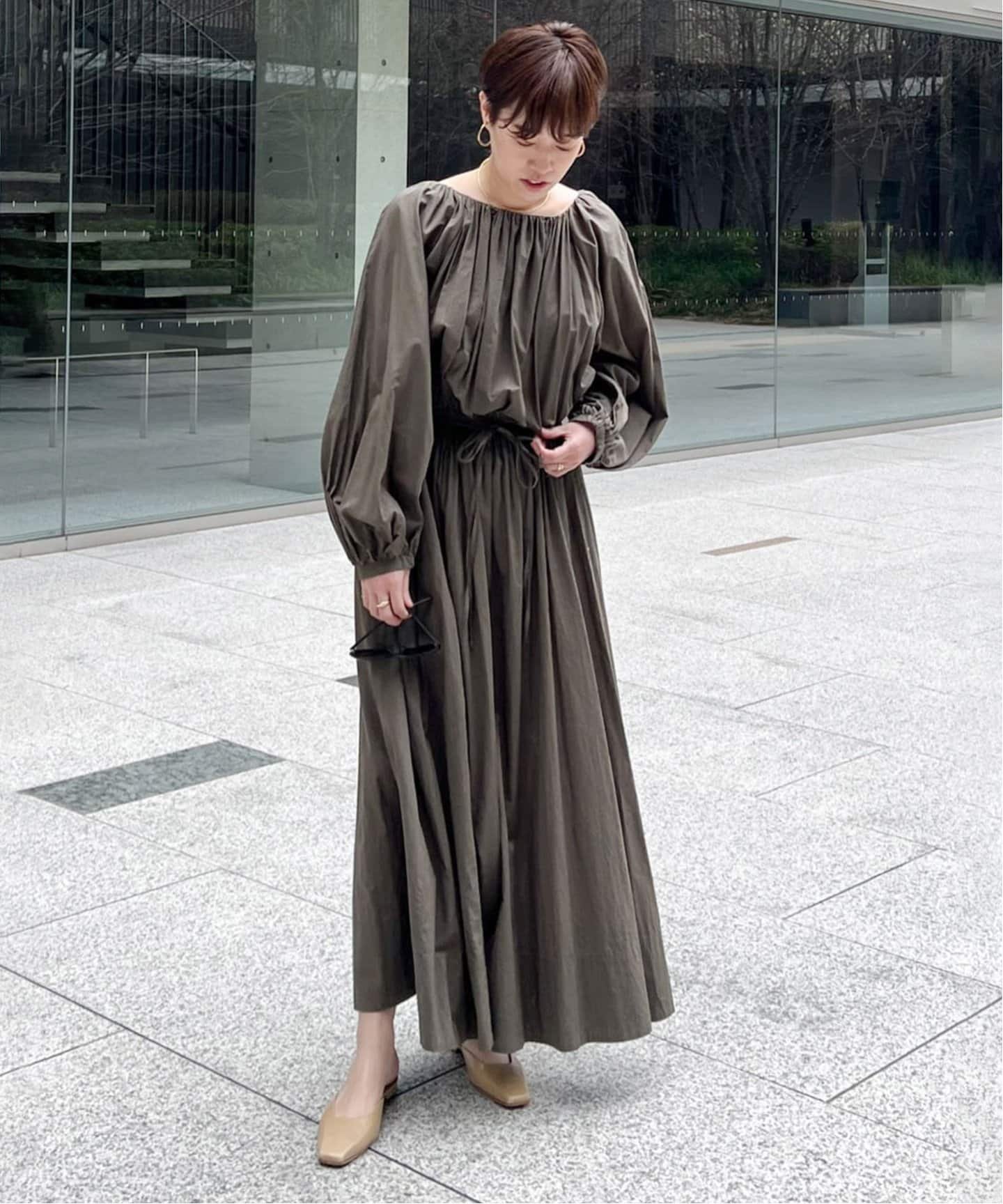 plage Lawn ボリューム Flare ワンピース plage（プラージュ）の「Lawn ボリューム Flare ワンピース