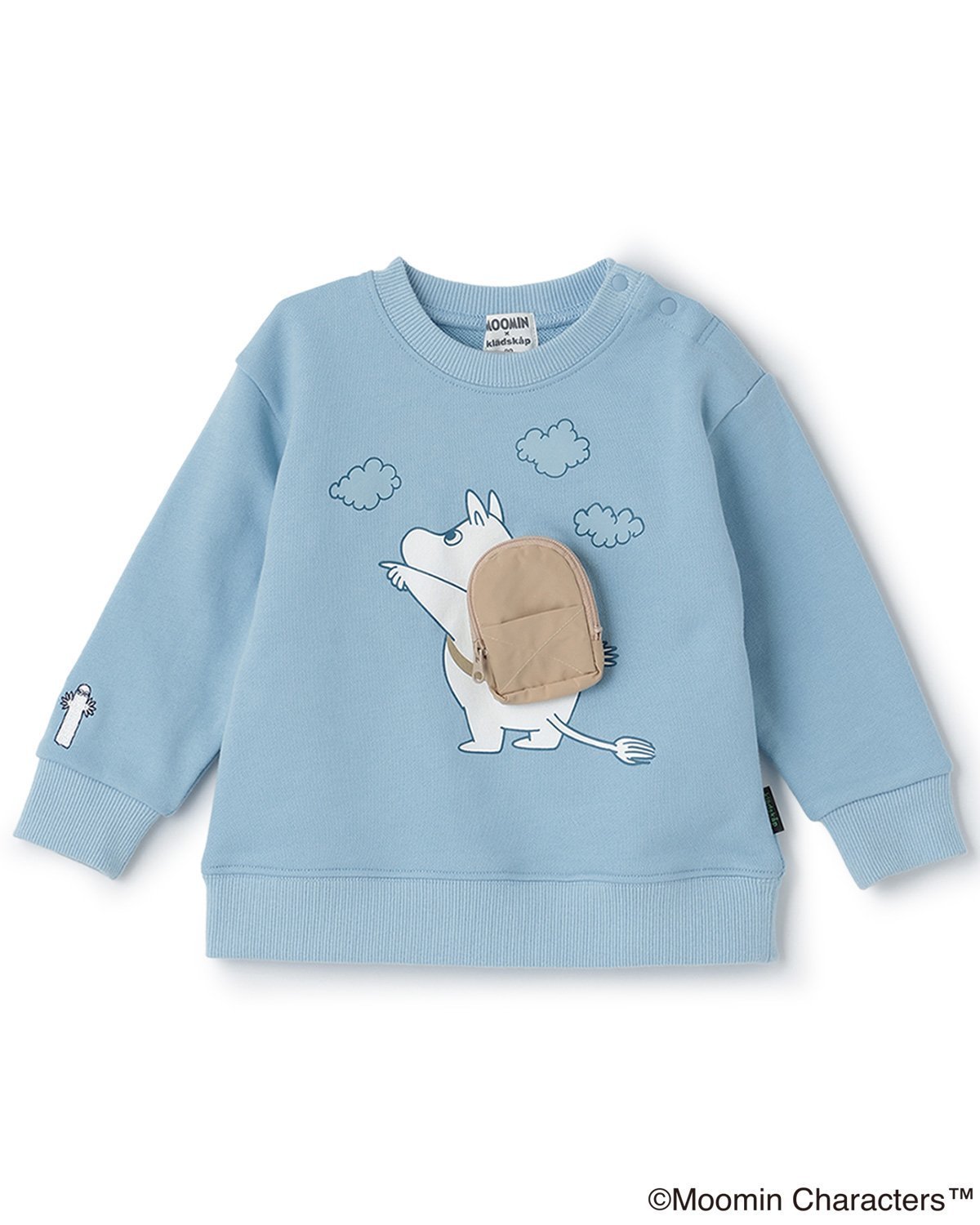 【SALE／50%OFF】kladskap 【MOOMIN】ムーミンリュックトレーナー ナルミヤオンライン トップス その他のトップス ブルー【送料無料】画像