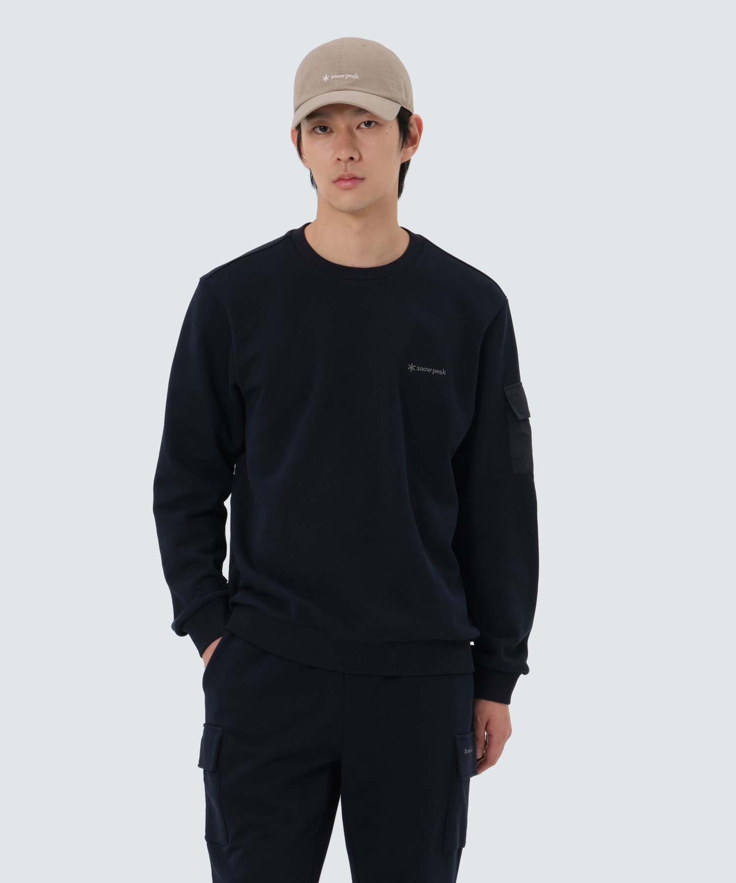 楽天市場】スノーピーク ロゴ スウェットプルオーバー トレーナー