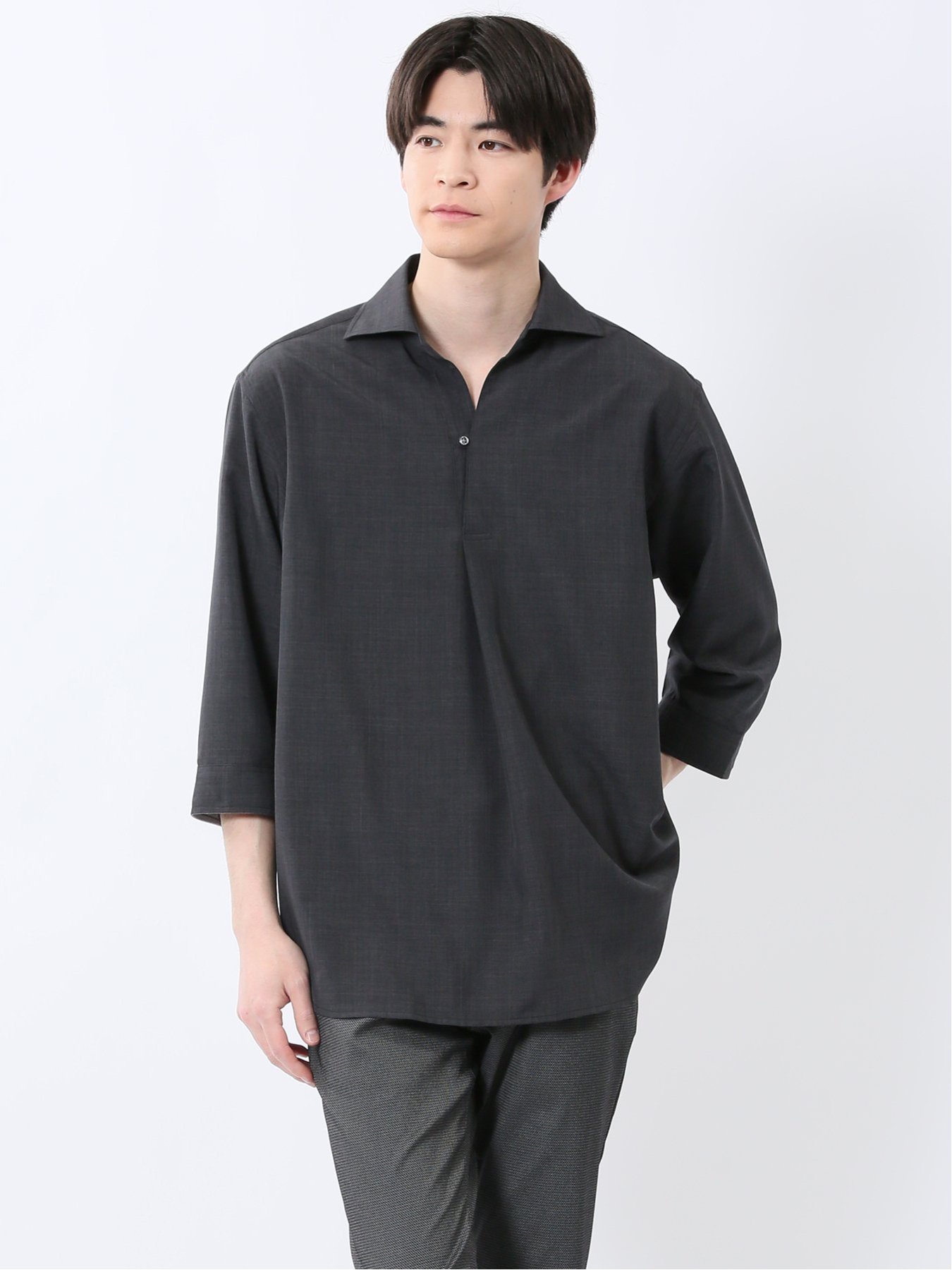 SHELLAC×semantic designグラフィック七分袖ロングシャツ 楽天市場】semanticdesign シェラック/SHELLAC グラフィック7分