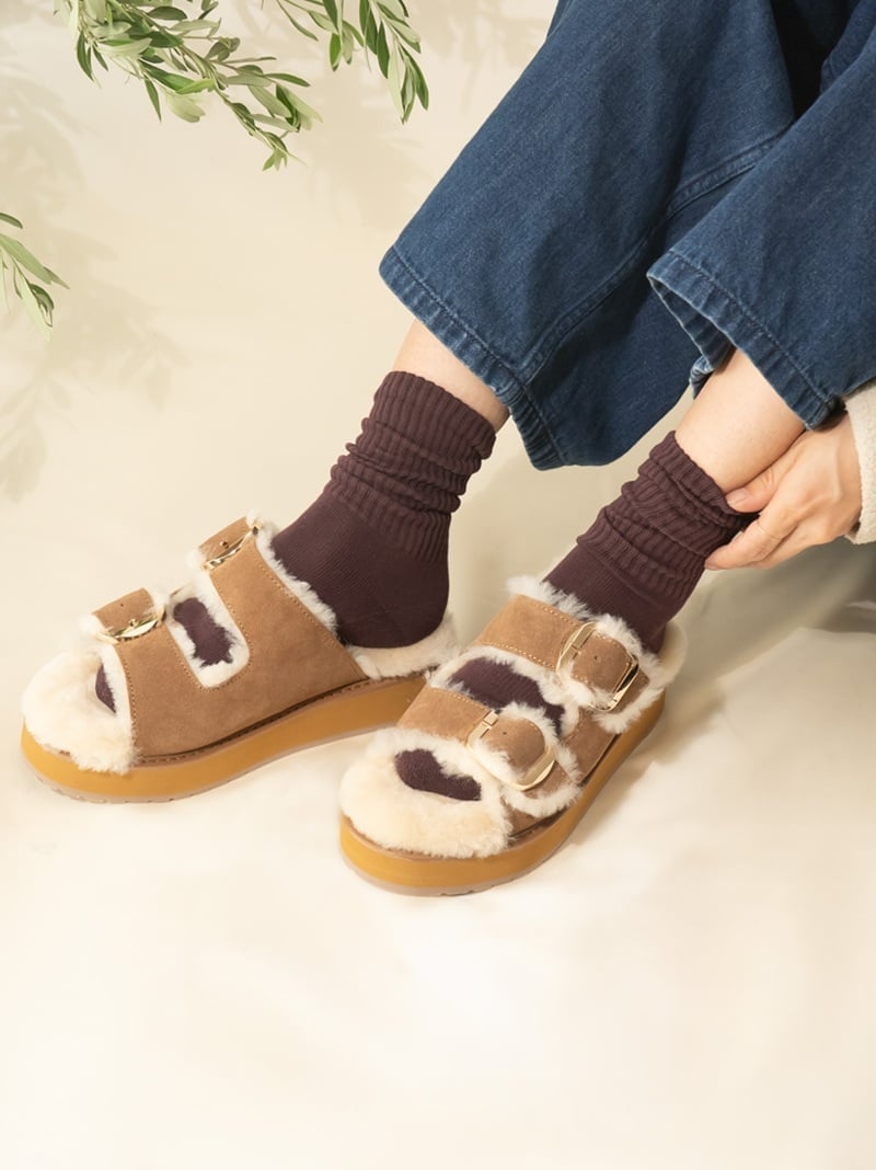 楽天市場】EMU Australia エミュー ファーサンダル サンダル シープ