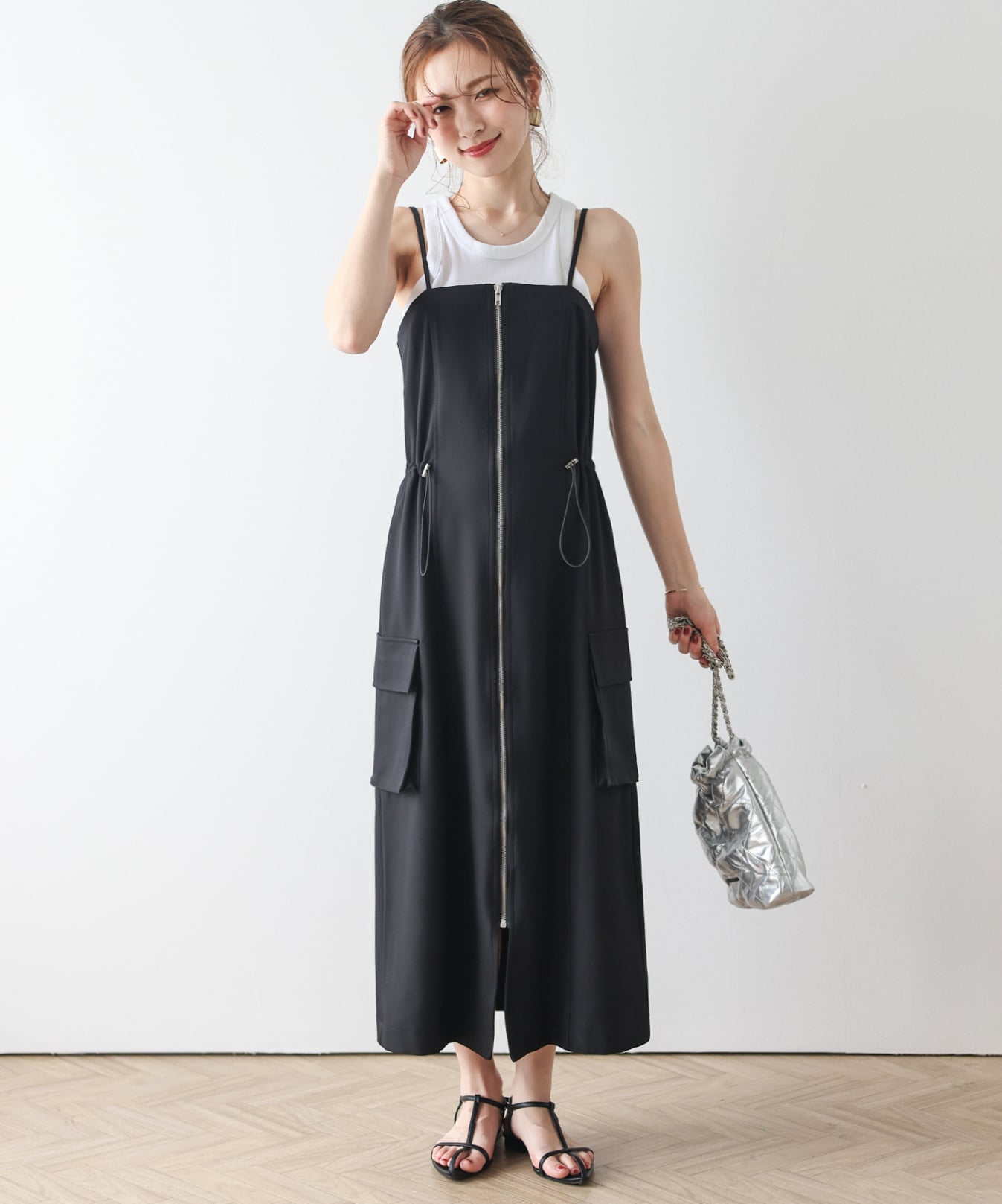SALE／50%OFF】Mila Owen ウール混スタンドカラーリバーケープコート