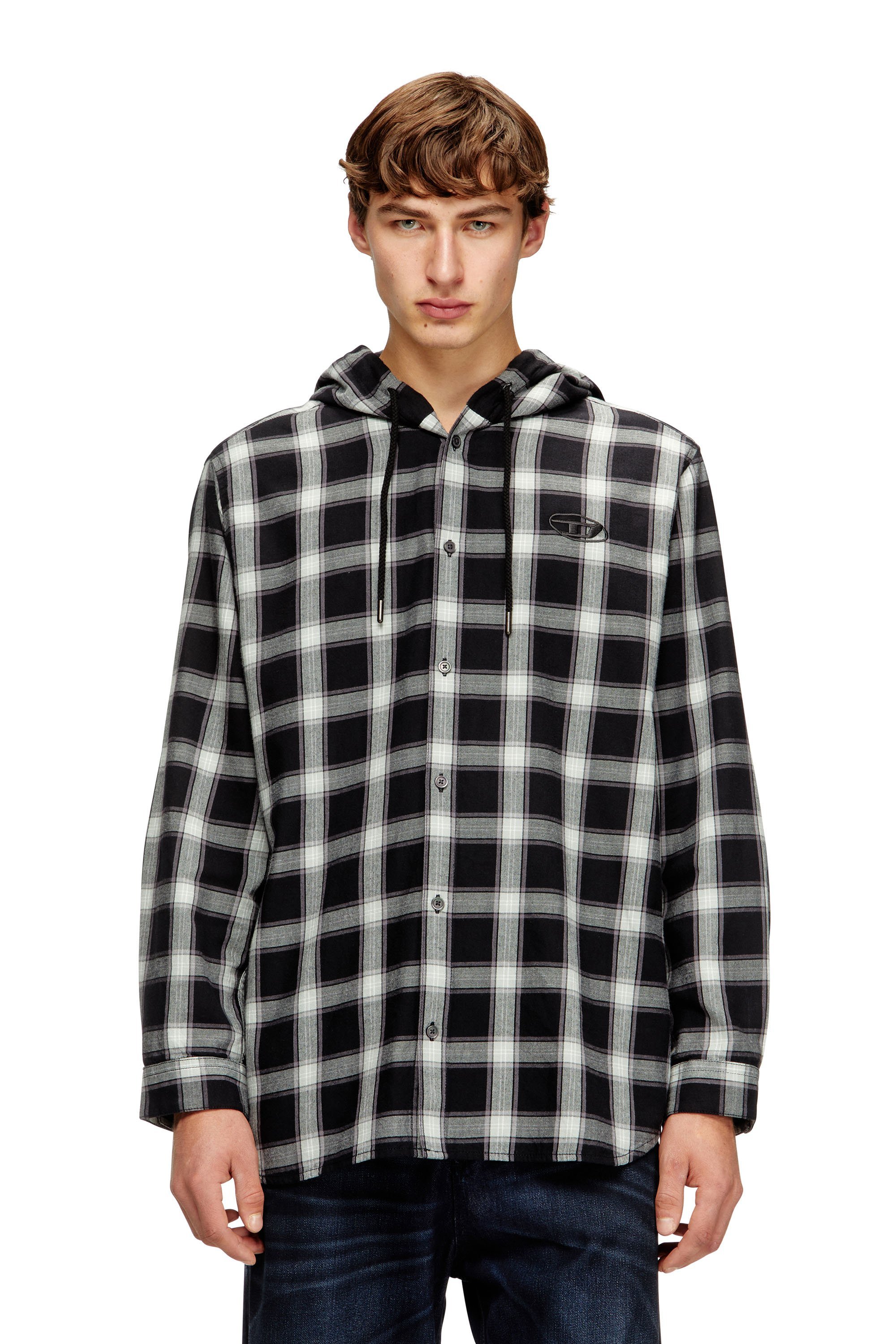 楽天市場】DIESEL メンズ シャツ デニム D-DEWNY-HOOD-S ディーゼル