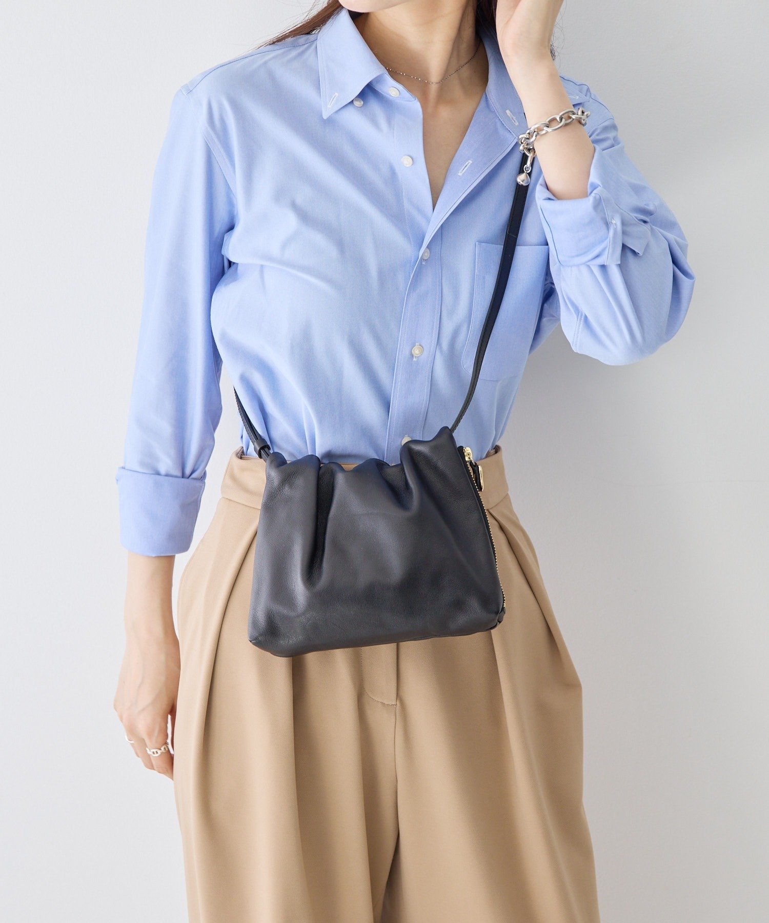 SALE／10%OFF】russet 《gemeil》レザーミニショルダーバッグ ラシット  