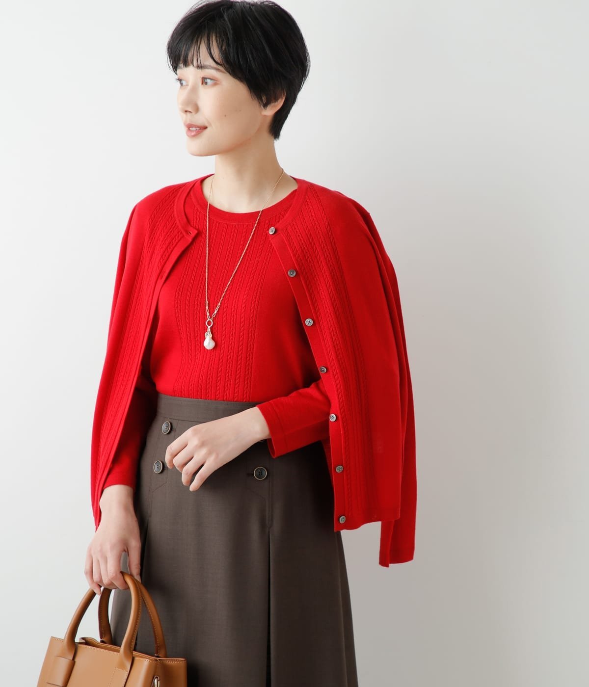 GRACE CONTINENTAL / グレースコンチネンタル ルーズVネックニットカーディガン ルーズVネックニットカーディガン / GRACE CONTINENTAL | GRACE