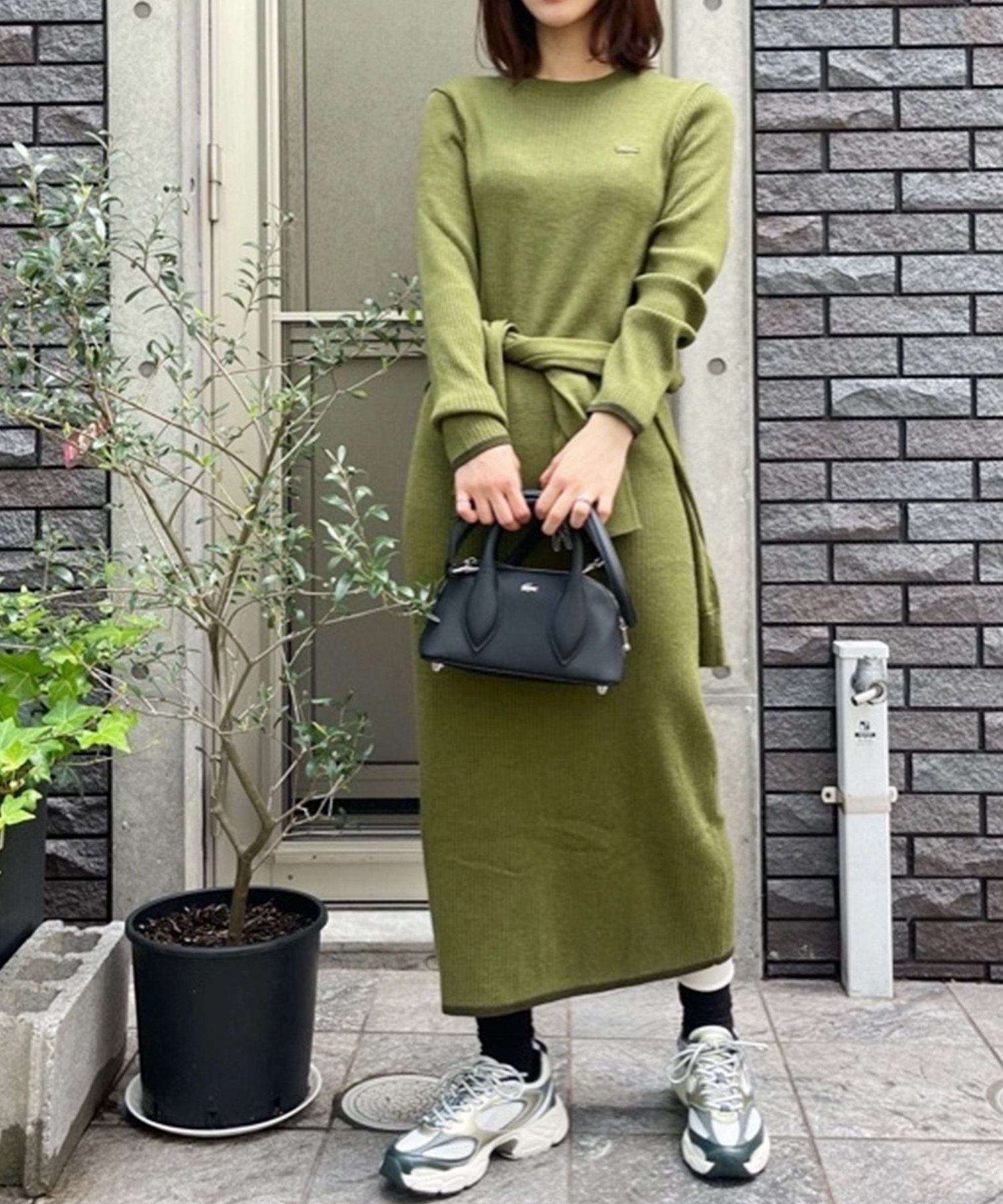 新品タグ付き[ラコステ] ワンピース タイムラインクロックフーディードレス LACOSTE｜タイムラインクロックフーディードレス | Rakuten