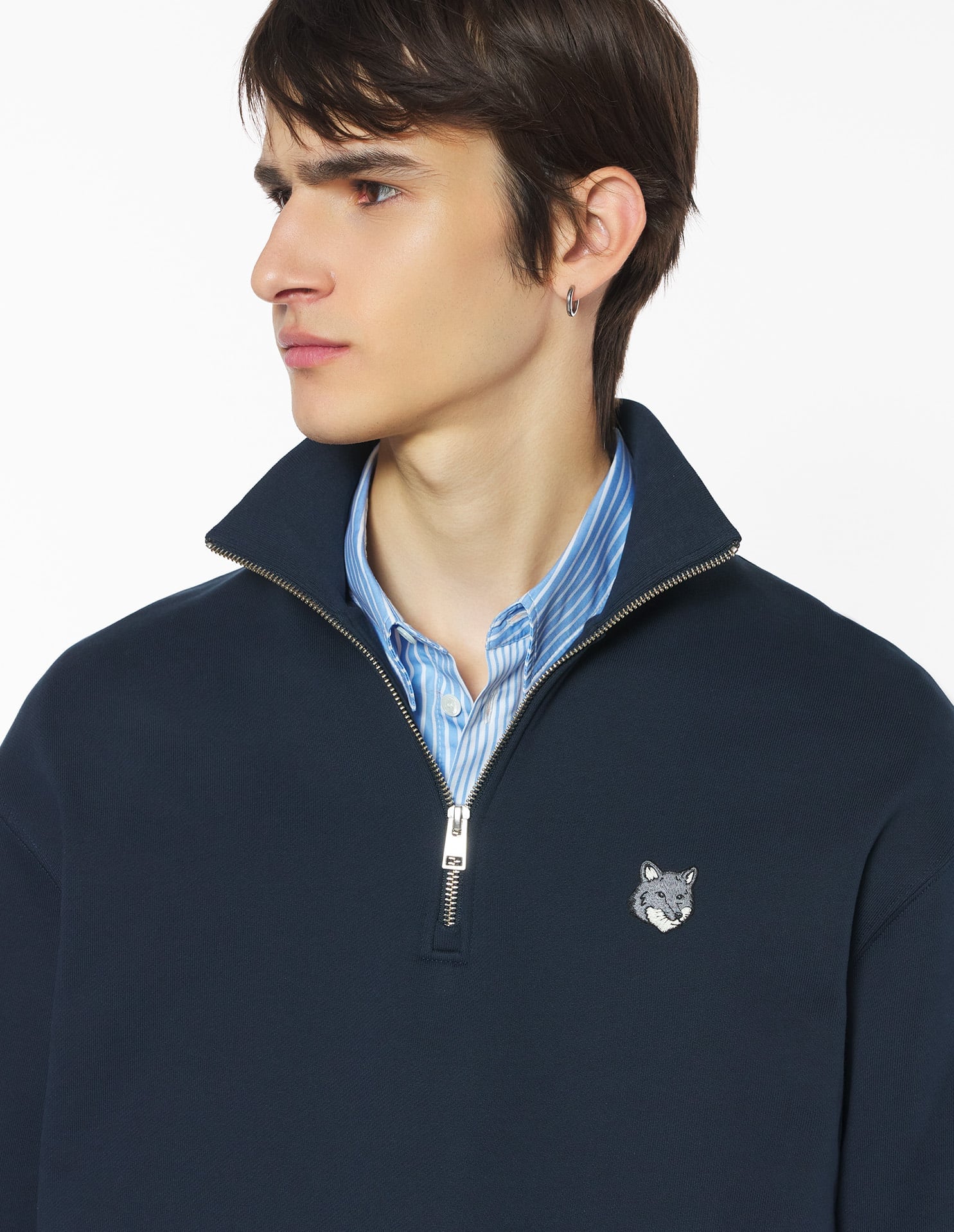 楽天市場】メゾンキツネ ハーフジップ スウェット Maison