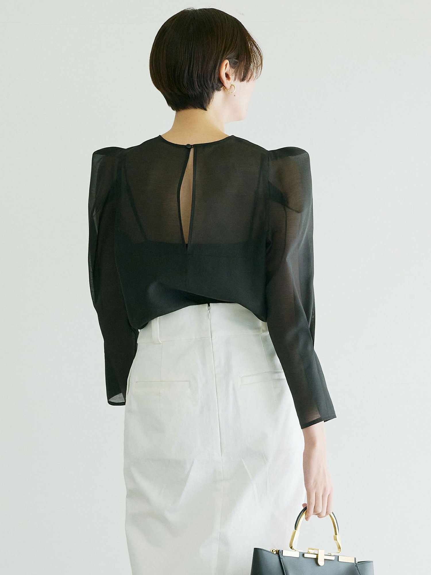 SALE／10%OFF】GALLARDAGALANTE シアーパフブラウス ガリャルダ 