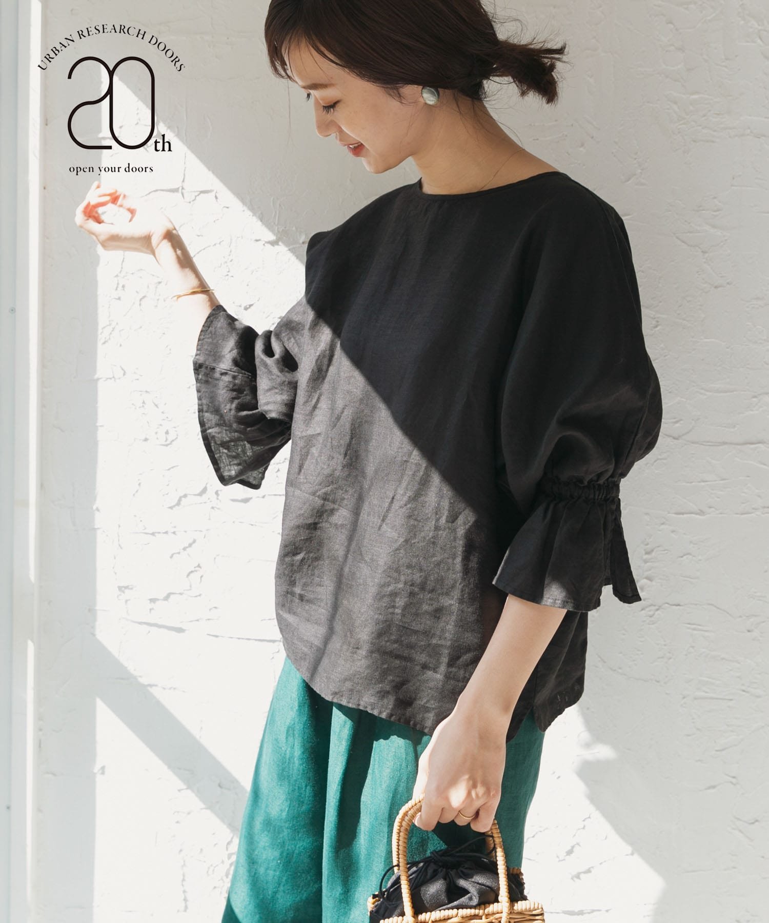SALE／30%OFF】DOORS リネンキャンディスリーブプルオーバー アーバン 