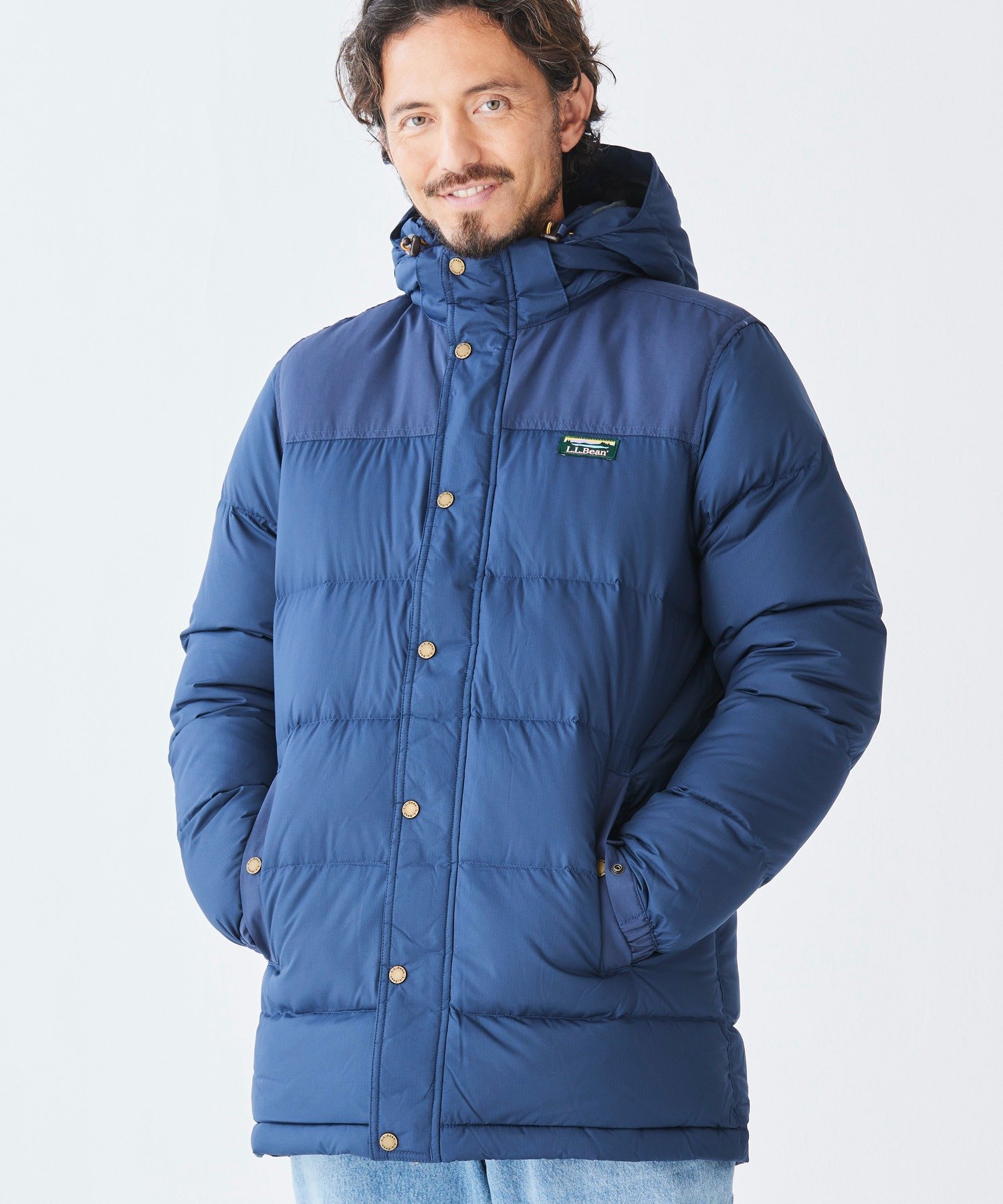 LL.Bean ジャケット Vintage LL Bean Jacket Women's L Full Zip Hooded Windbreaker
