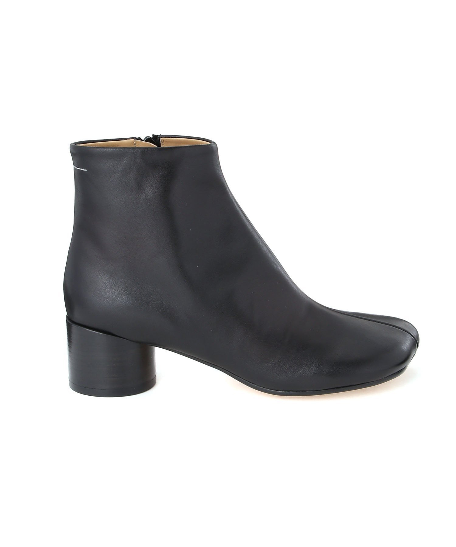 【36(23.0cm)】MM6 黒 レザー ブーティ ヒール8cm 楽天市場】[P10倍]MM6 Maison Margiela : [レディース]レザー 6ロゴ