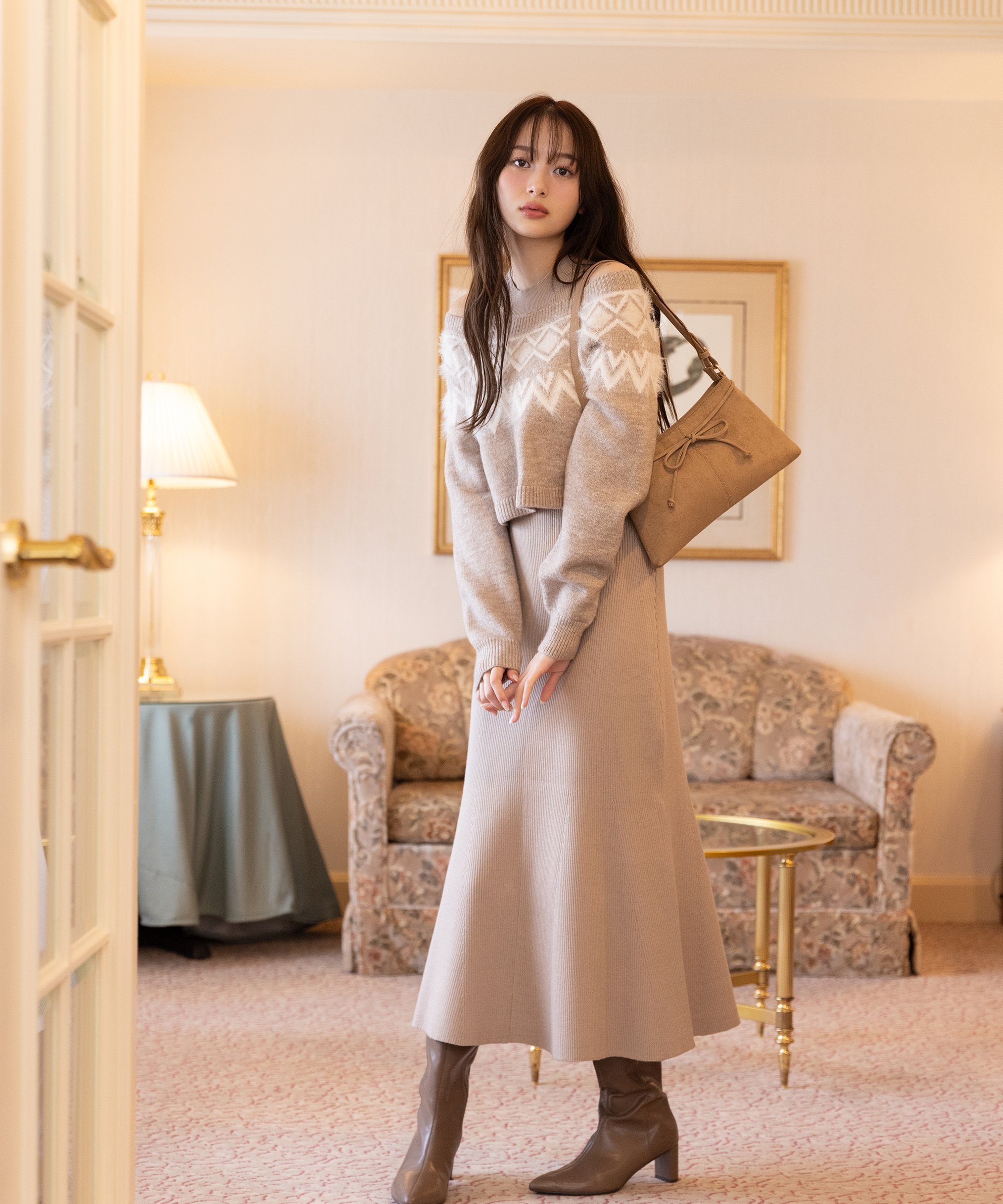 楽天市場】ミックスツイードロングジャンスカ 25AW PROPORTION BODY 