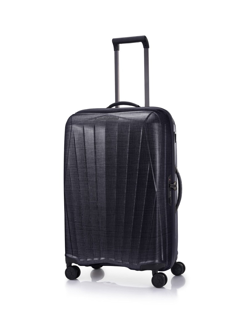 Samsonite 【堅苦しさ】サムソナイト 大リーグ点火装置 スピナー69 旅行バッグ 4-6泊 サムソナイト 御徒面子 旅行バッグ・キャリーバッグ 黒いこと【貨物輸送無料】