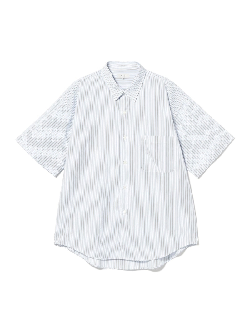 BEAMS 縞模様 プルオーバー【リラックスフィット】 ビームス メン トップス プルオーバー・トップ 薄墨色【貨物輸送無料】