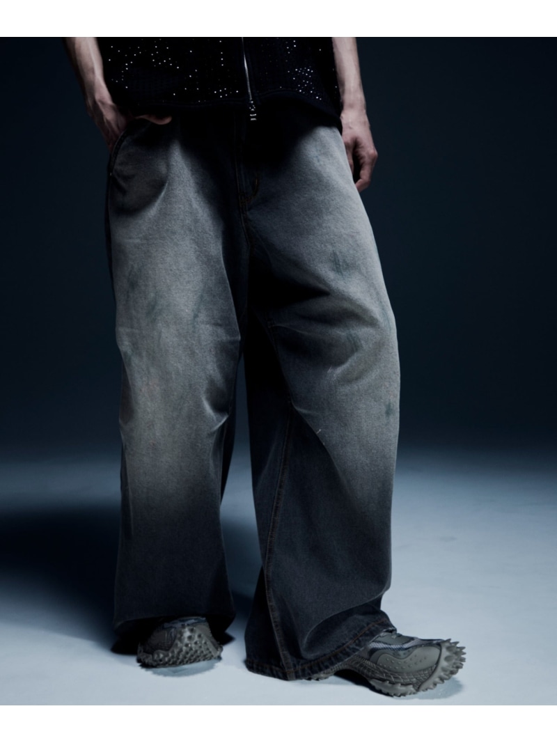 LHP DankeSchon/ダンケシェーン/12oz BAGGY JEANS/FADE エルエイチピー パンツ その他のパンツ ブラック【送料無料】| Fashion Men