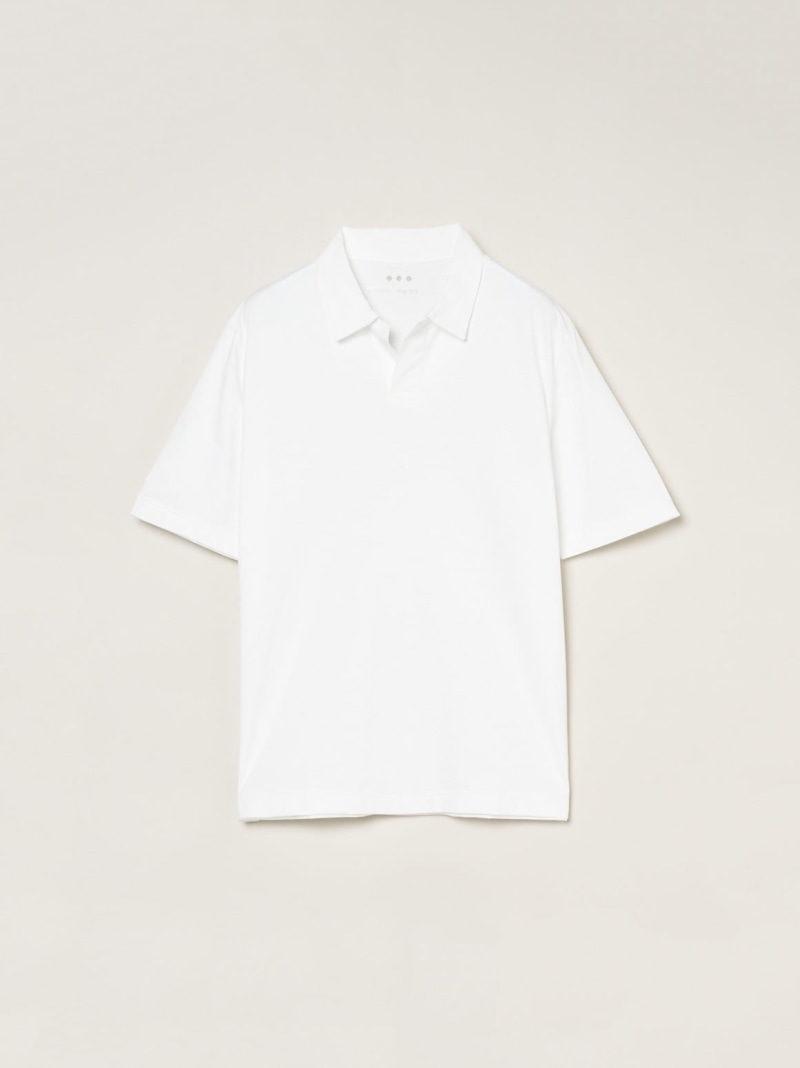 three dots Men's powdery cotton skipper polo スリードッツ トップス シャツ・ブラウス グリーン ブラック ホワイト ネイビー グレー【送料無料】 18,722円