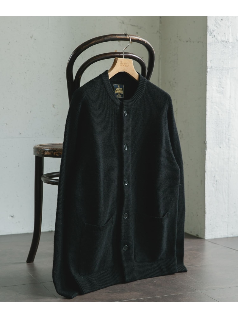 【SALE／20%OFF】URBAN RESEARCH DOORS ハミルトンウールガーターカーディガン アーバンリサーチドアーズ トップス カーディガン グレー ブラック【RBA_E】【送料無料】