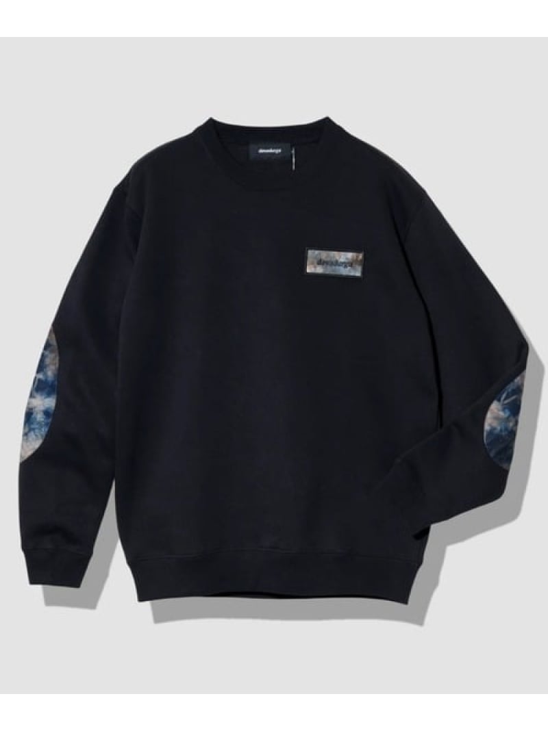 GSC MENS SELECT devadurga/デヴァドゥルガ LOGO PATCH SWEAT (MENS) ゴースローキャラバン トップス スウェット・トレーナー ブラック レッド【送料無料】