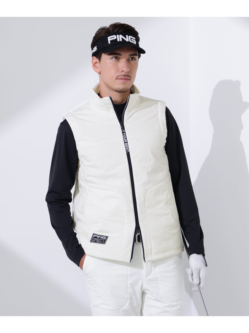 PING APPAREL ピンソニックハイブリットベスト ＜GOLD＞ (MENS) ピン アパレル トップス その他のトップス ブラック グレー ホワイト【送料無料】