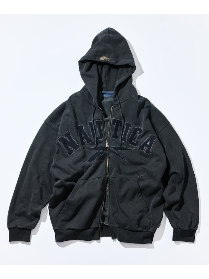 【SALE／30%OFF】NAUTICA 【Exclusive】アーチ形ロゴタイプ えの具 ヘビーウェイト ジップアップ フーディー 25AW フリークスストア トップス パーカー・フーディー ベージュ 黒いこと 米国海軍 黄色【RBA_E】【此れから取って置く】*【貨物輸送無料】