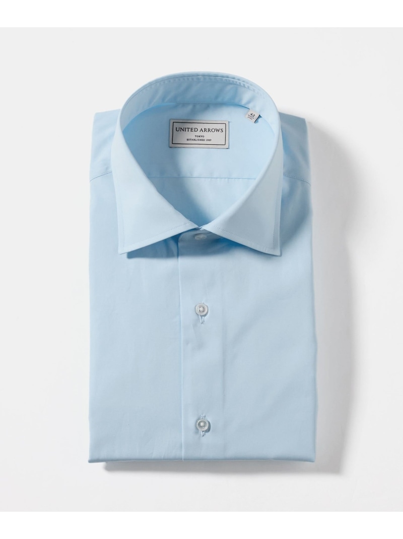 UNITED ARROWS THOMAS MASON/トーマスメイソン ブロード セミワイドカラー シャツ ユナイテッドアローズ トップス シャツ・ブラウス ホワイト ブルー【送料無料】