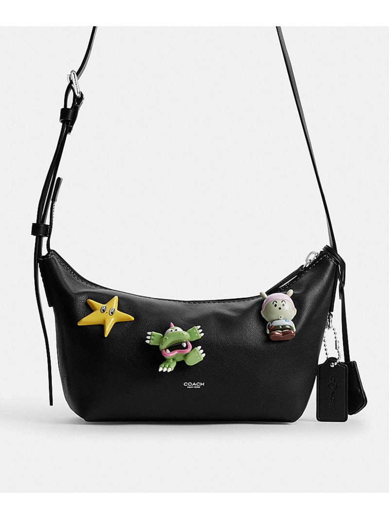COACH 【COACH ｜ BRAIN DEAD】モット スリング 御徒面子 22・いの一番 コーチ職 御徒面子 ショルダーバッグ 黒いこと【貨物輸送無料】