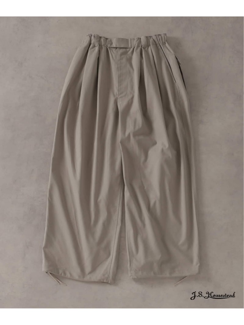 JOURNAL STANDARD J.S.Homestead / T/R ギャバジン エアー クルー パンツ ジャーナル スタンダード パンツ スラックス・ドレスパンツ ベージュ グレー ブラック【送料無料】