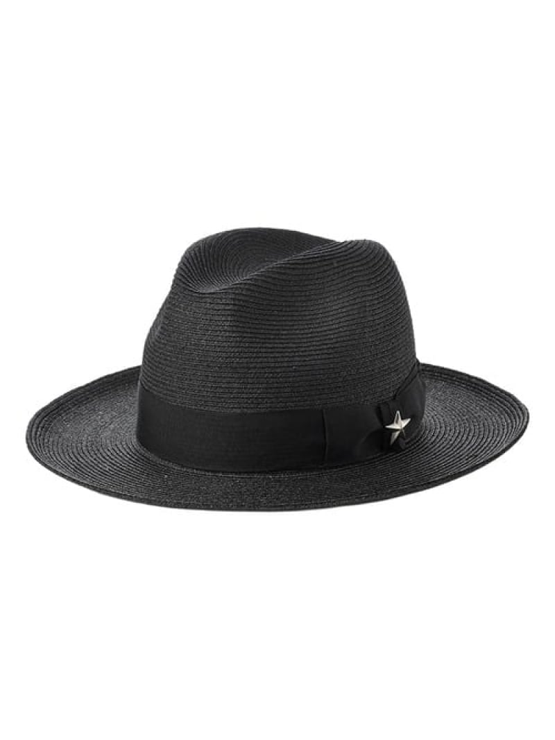 SELECT BRANDS Schott/ショット One Ster Raffia Hat ジャックローズ 帽子 ハット ブラック【送料無料】｜ Fashion Men