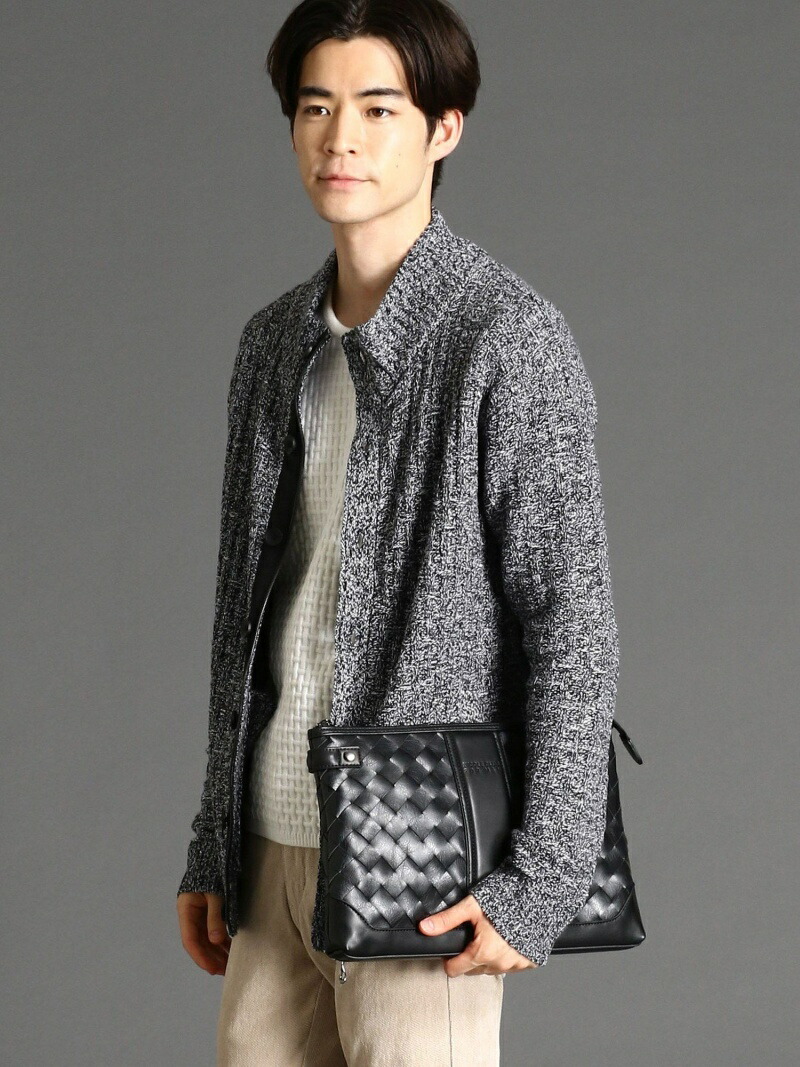 NICOLE CLUB FOR ニコル グレー MEN バッグ ブラック 2WAYメッシュ 