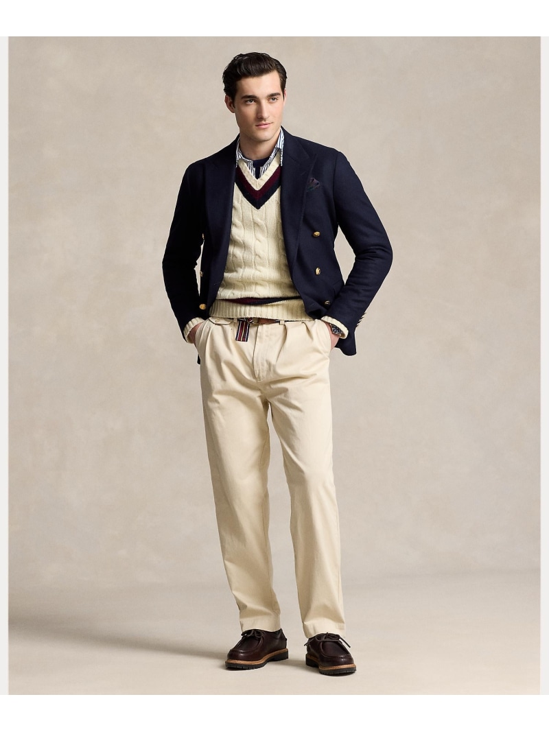 POLO RALPH LAUREN ホイットマン リラックスド フィット プリーテッド チノ パンツ ラルフローレン パンツ その他のパンツ ブラウン【送料無料】