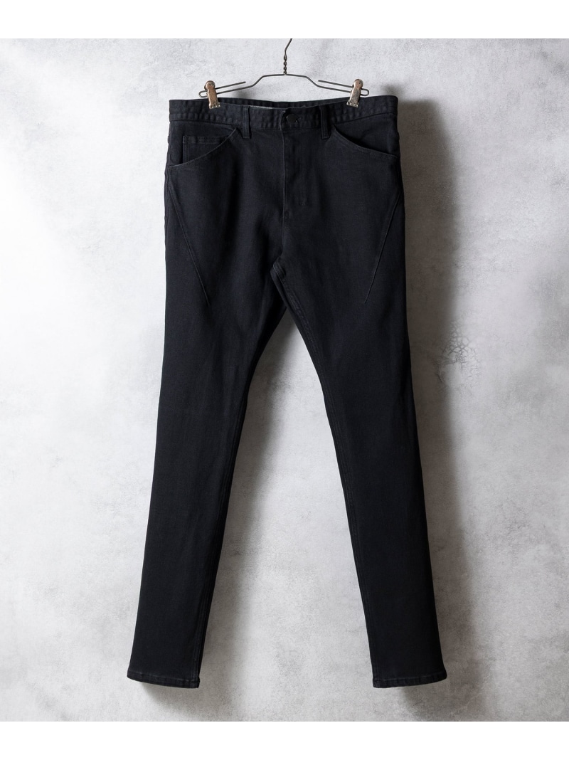 NUMBER (N)INE SKINNY BLACK DENIM JEANS 電話番号野球クラブ ズボン下 デニム・ジーンズズボン下 黒いこと【貨物輸送無料】