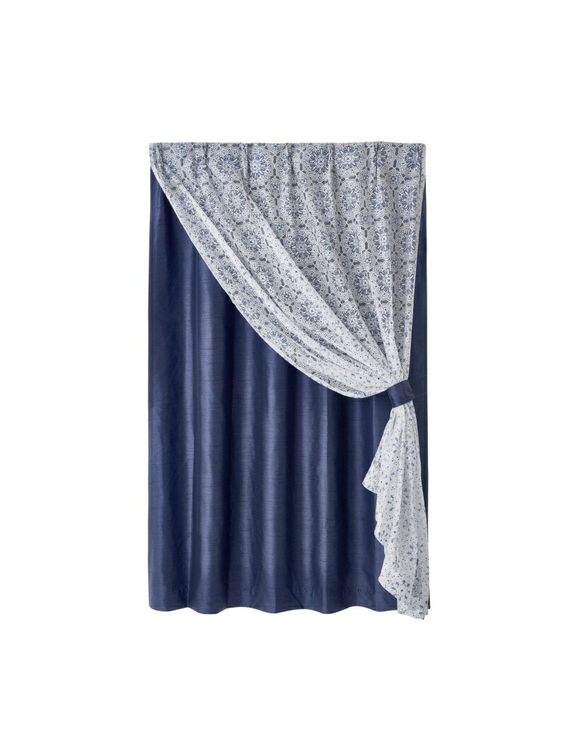 驚きの価格 ダブル マロック ファルム Francfranc 既製カーテン ネイビー 送料無料 生活雑貨その他 生活雑貨 フランフラン H00 Ak5010