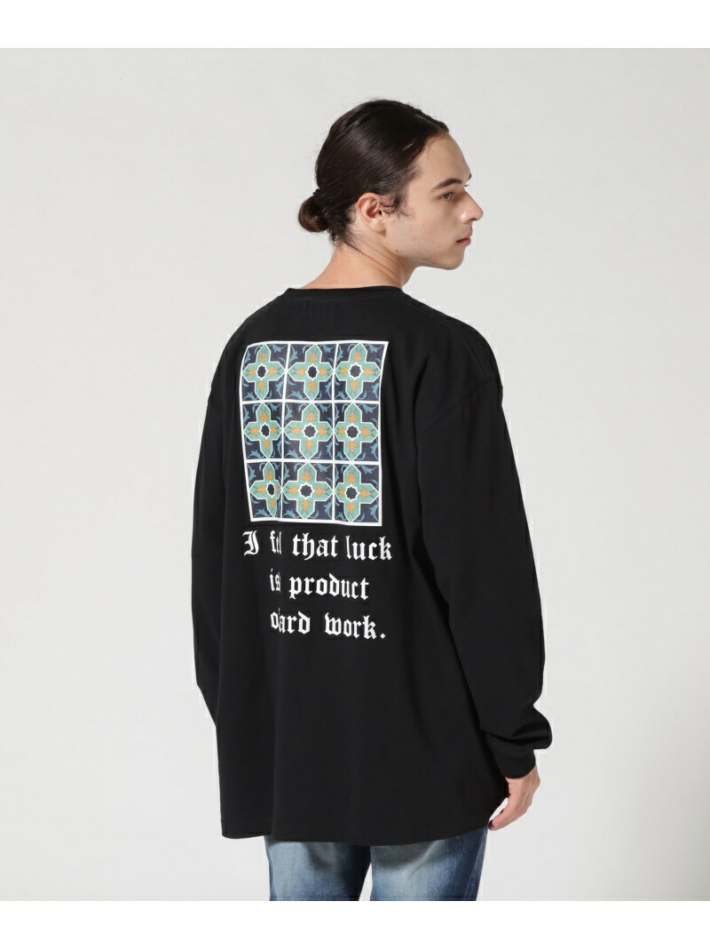 【SALE／50%OFF】B\u00272nd ENONE エノン/Feel The Luck Print Tee フィールザラックプリントロンT ビーセカンド トップス カットソー・ティーシャツ 白いこと 黒いこと【RBA_E】【貨物輸送無料】 メンズファッション-Tシャツ・カットソー