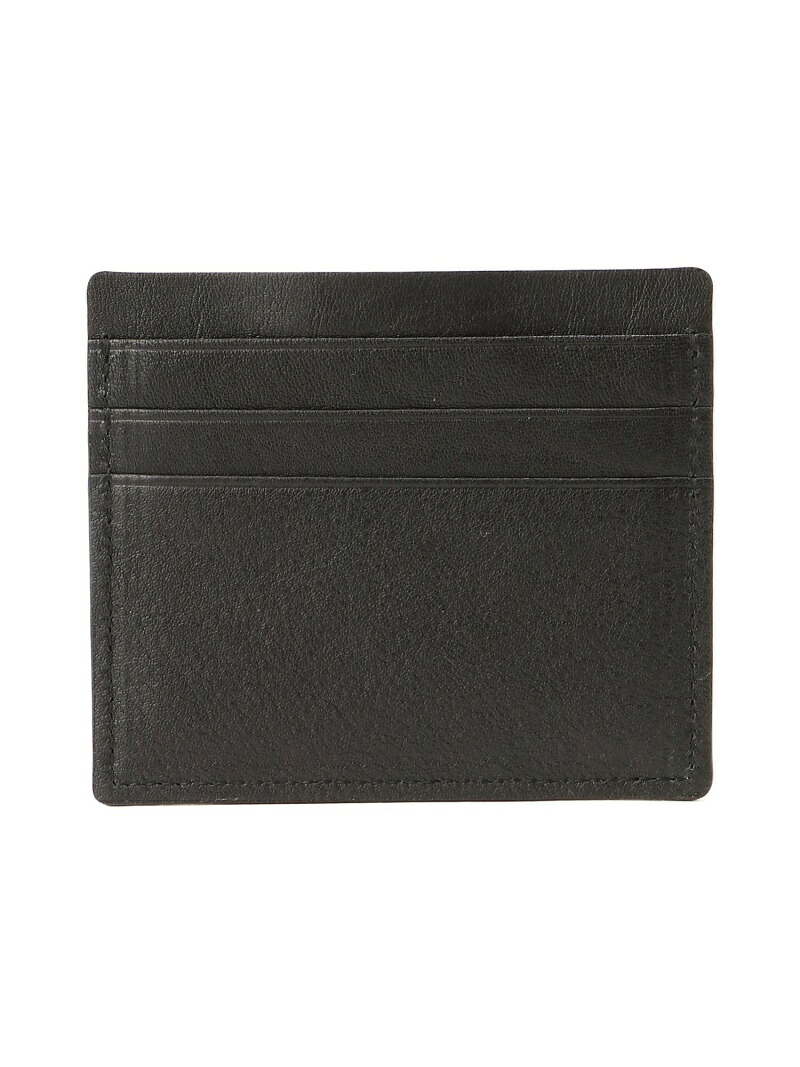 PATRICK STEPHAN PATRICK STEPHAN / Leather fragment case 'compact' コンパクト レザー カードケース フラグメント パトリック ステファン 財布・ポーチ・ケース その他の財布・ポーチ・ケース シルバー ブラック【送料無料】| Fashion Men