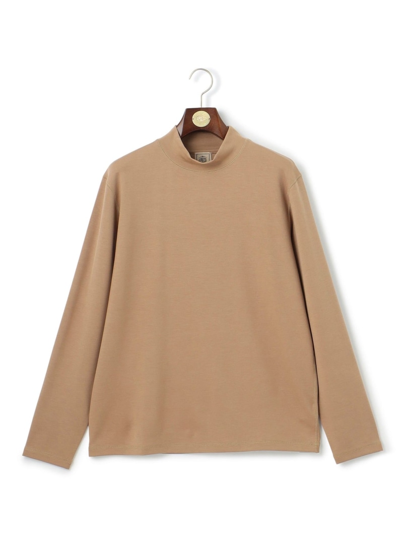 【SALE／30%OFF】J.PRESS ダウンファブリック モックネック Tシャツ ジェイプレス トップス カットソー・Tシャツ ブラック ベージュ グレー【RBA_E】【送料無料】