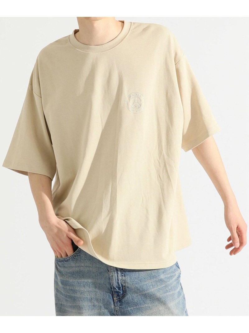 Paris Saint-Germain 【Paris Saint-Germain / パリ・サン\u003dジェルマン】 METALIC LOGO T-SH エディフィス トップス カットソー・Tシャツ ベージュ グリーン ブラウン【送料無料】