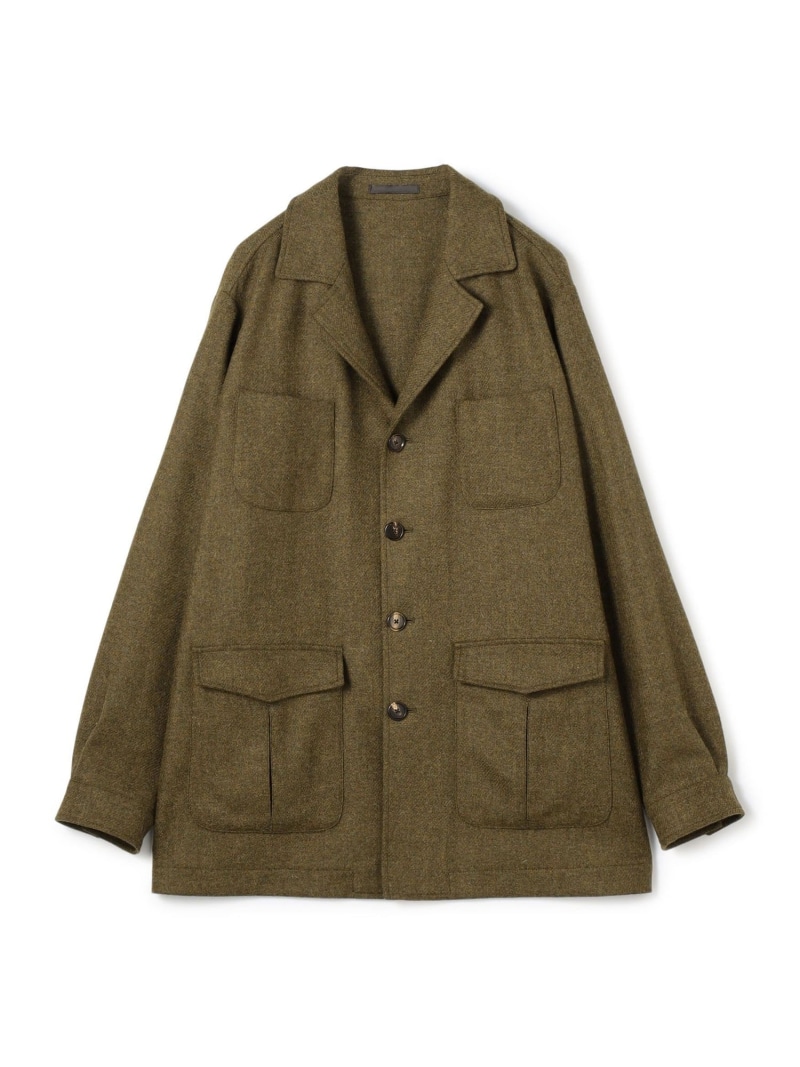 【SALE／55%OFF】TOMORROWLAND BUYING WEAR CARUSO 羊毛 サファリ上衣 トゥモローランド ジャケット・アウター 上衣・前掛け 緑であること【RBA_E】【貨物輸送無料】