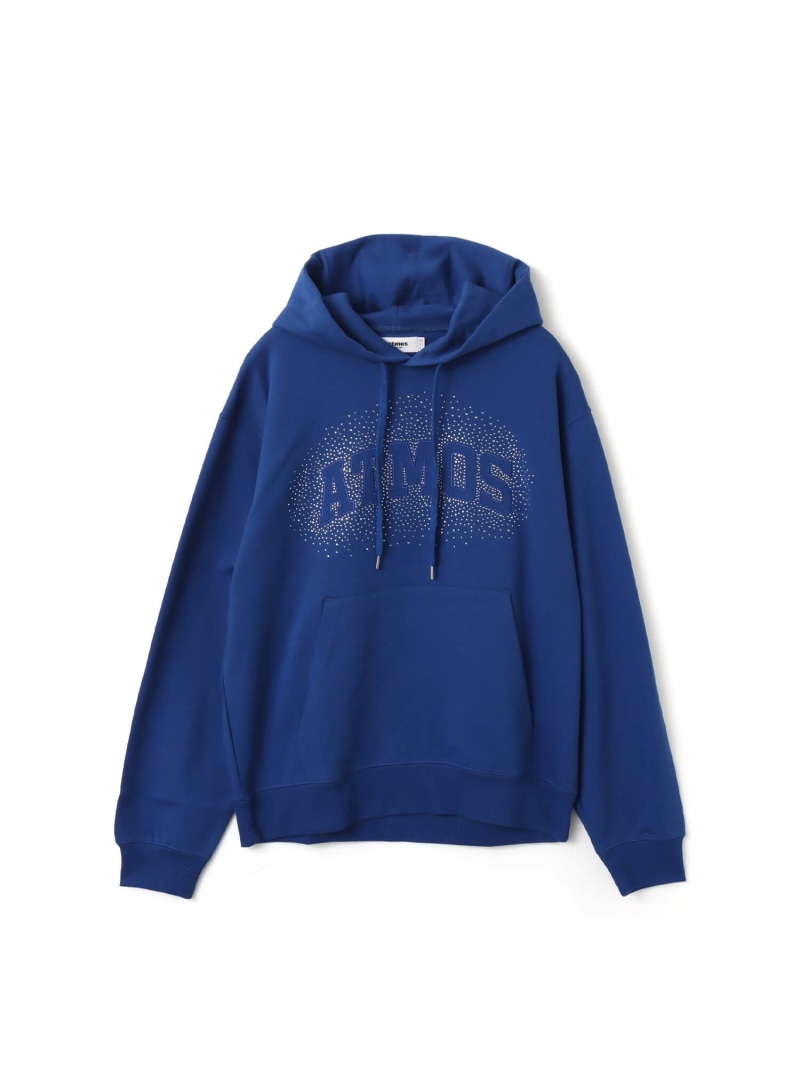 atmos atmos Sequins Logo Hooded Sweatshirt BLUE アトモス トップス パーカー・フーディー ブルー【送料無料】｜ Fashion Men