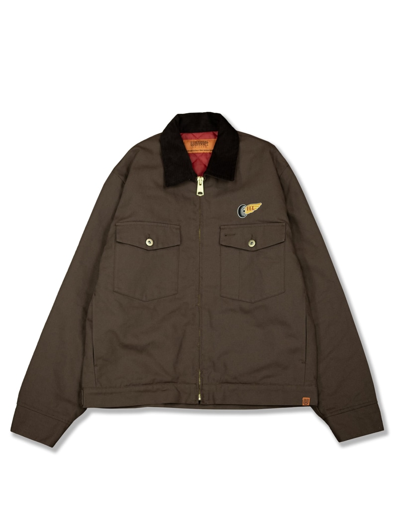 【SALE/50%OFF】UNIVERSAL OVERALL TRUCK JACKET ユニバーサルオーバーオール ジャケット・アウター カバーオール・ワークジャケット ブラウン ブラック【RBA_E】【送料無料】| Fashion Men