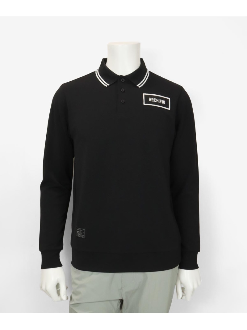 【SALE／40%OFF】ARCHIVIO 【メンズ】UV冷感伝達ルート襟長袖スポーツシャツ アルチビオ トップス スポーツシャツ 白いこと 薄墨色 緑であること 黒いこと【RBA_E】【貨物輸送無料】