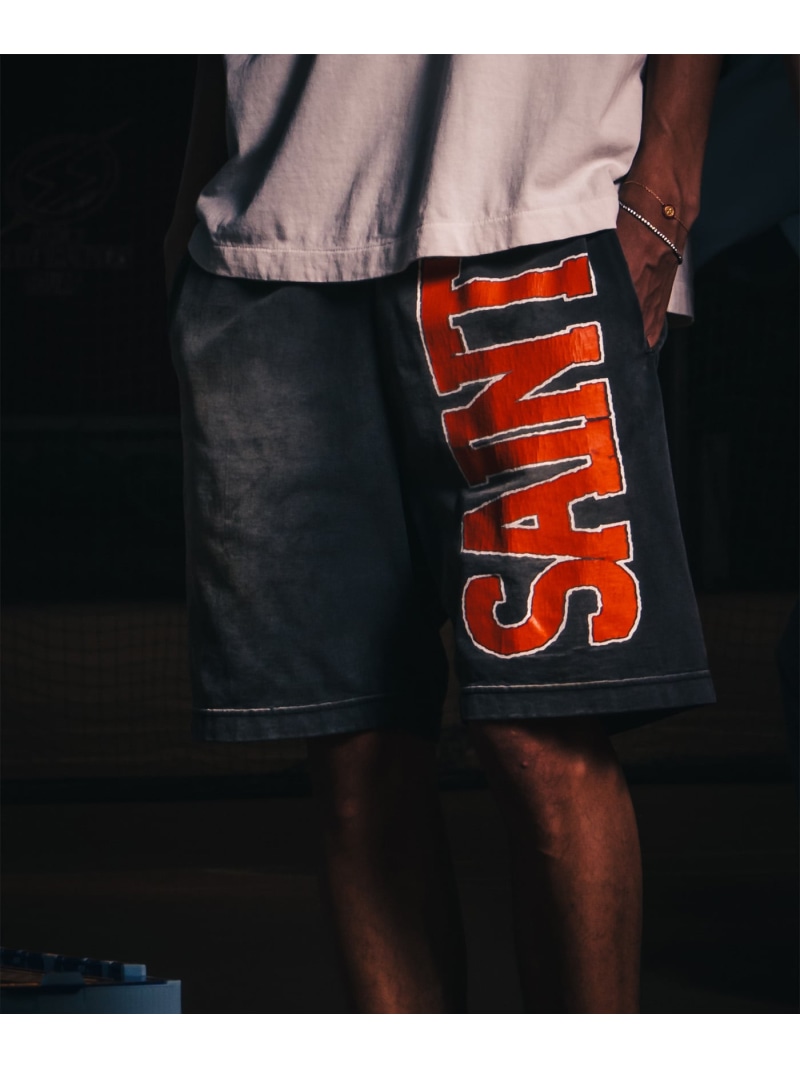 ROYAL FLASH SAINT MICHAEL/セントマイケル/EASY SHORTS/CUT SEW ロイヤルフラッシュ パンツ その他のパンツ ブラック【送料無料】