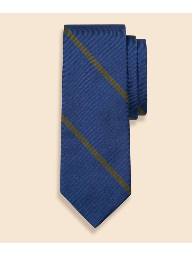 【SALE／20%OFF】BROOKS BROTHERS シルク ワイドバーストライプ レップタイ ブルックス ブラザーズ スーツ・フォーマル ネクタイ・蝶ネクタイ ブルー ネイビー【RBA_E】【送料無料】