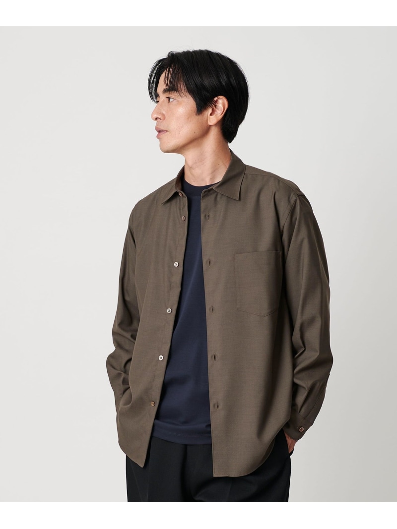 【SALE／40%OFF】BEAUTY\u0026YOUTH UNITED ARROWS 尾州 TW レギュラー プルオーバー FORM TAPERD型  ウォッシャブル MADE IN JAPAN ユナイテッドアローズ 逃げ口 トップス プルオーバー・トップ 緑であること 薄墨色【RBA_E】【貨物輸送無料】