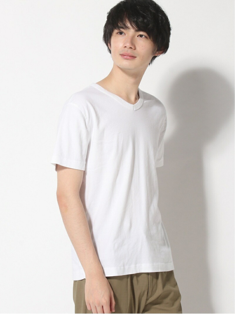 定番人気 Tシャツ カットソー Keith Knits Cotton Men S Dots Three ホワイト 送料無料 Tシャツ カットソー スリードッツ Tシャツ Vネック キース Indiabestnews Com