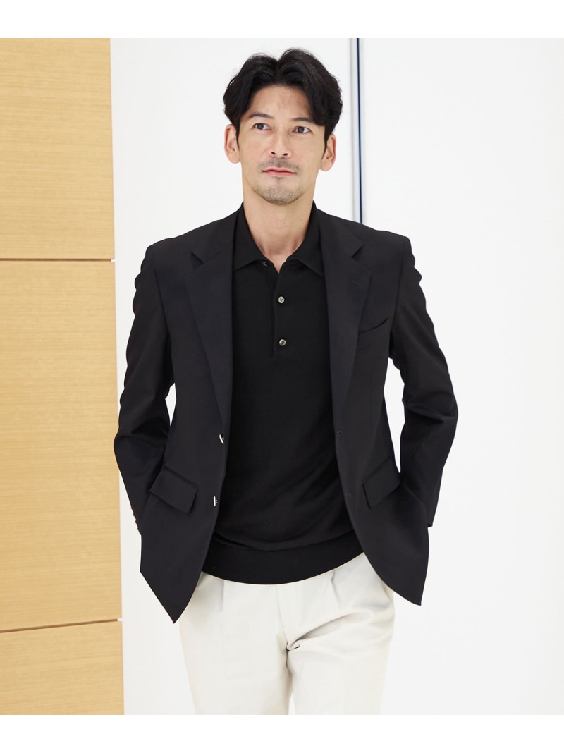 S.ESSENTIALS 【Super140's Merino Wool】プレミアムブレザー(MEN'S) エス エッセンシャルズ ジャケット・アウター テーラードジャケット・ブレザー ネイビー【送料無料】｜ Fashion Men