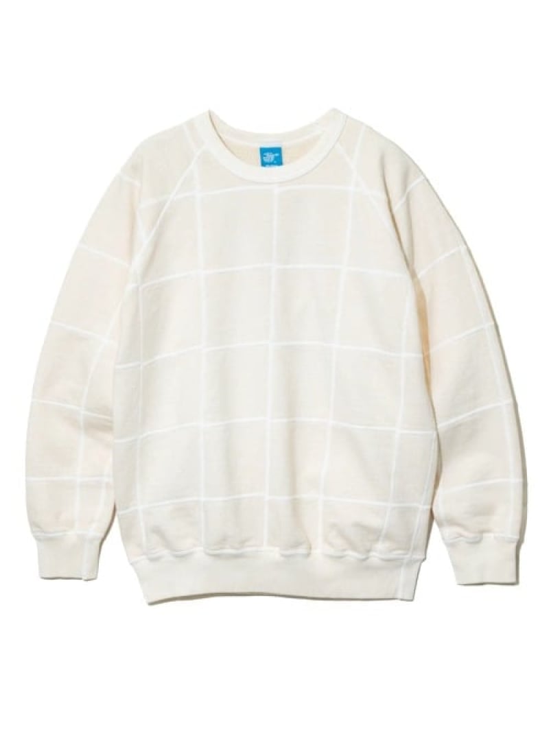 【SALE／50%OFF】Good On GOOD ON/グッドオン PATCH WORK RAGLAN CREW SWEAT (MENS) ゴースローキャラバン トップス スウェット・トレーナー ベージュ 青み【RBA_E】【貨物輸送無料】