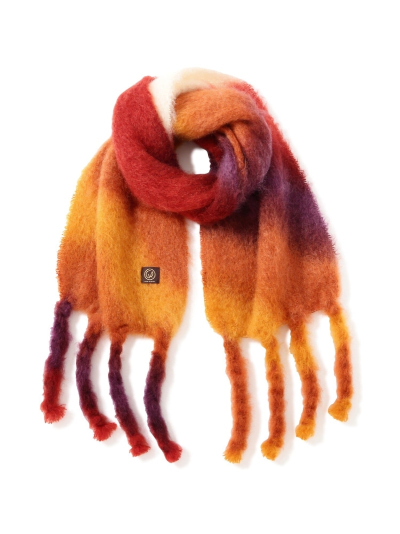 MANTAS EZCARAYマンタスエスカライTIE-DYE モヘアマフラー MANTAS EZCARAY マフラー EZCARAY/マンタス エスカライ /TIE-DYE