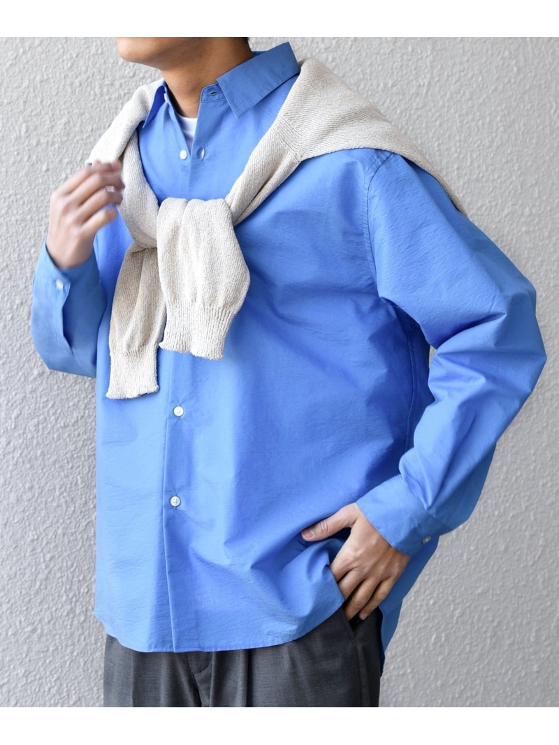 SHIPS any SHIPS any: JAPAN MADE 青色 縞模様/益荒男 レギュラー色合い プルオーバー◇ シップス トップス プルオーバー・トップ 青色【貨物輸送無料】