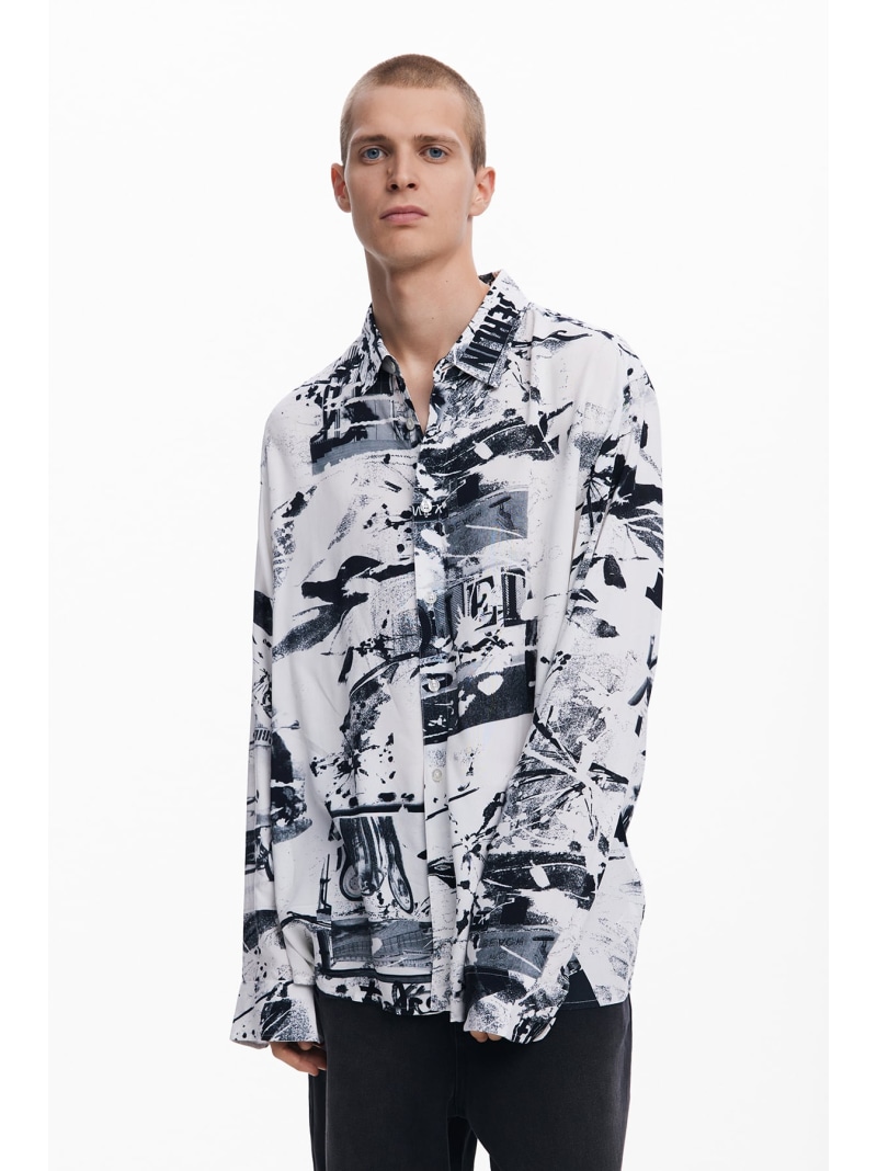【SALE／40%OFF】Desigual コラージュ柄のプルオーバー デシグアル トップス プルオーバー・トップ 白いこと【RBA_E】【貨物輸送無料】
