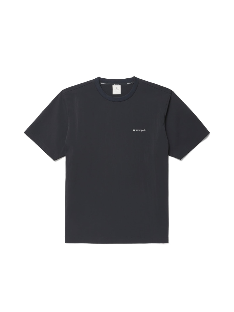 Snow Peak Root Woven Patch S/S T-Shirt スノーピーク トップス カットソー・Tシャツ ブラック グレー【送料無料】